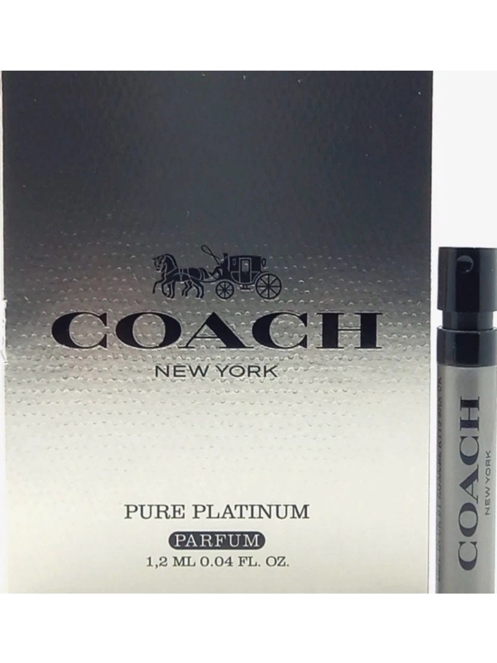 Coach Pure Platinum Parfum Sample Spray 1.2ml / 0.04oz New